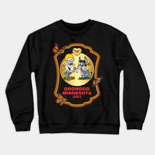 2023 Oronoco Minnesota Heart of Gold Bill and Jack Gold Rush Gang Crewneck Sweatshirt